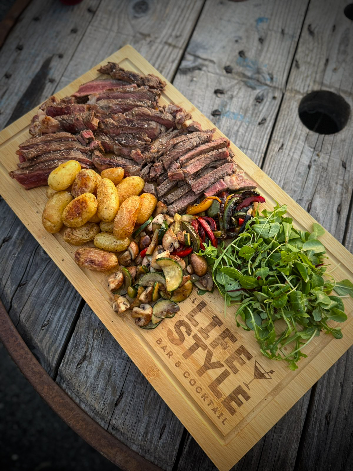 Planche côte de bœuf à partager